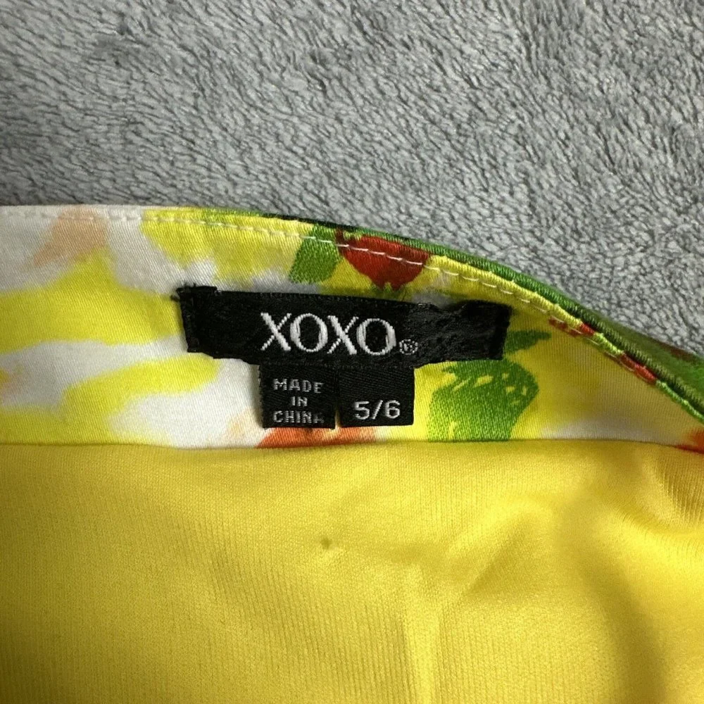 Xoxo‎ Women's Size 5/6 Summer Floral Tulle Spaghetti Straps Dress Multicolor